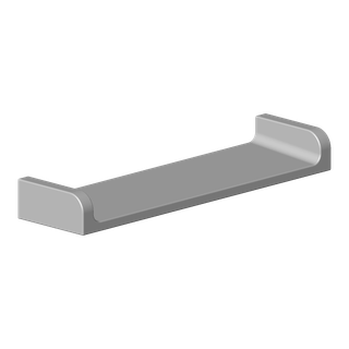 DO Auslauf ERSATZTEILE 09119600520 185 x 49 x 22 mm Chrom