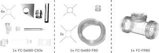 BOSCH Schachtpaket BOPA FC05 S, ES, flex, 80/125 - 80mm, 15 m, RLU