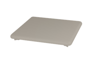 Kaldewei Ablaufdeckel CONOFLAT KA 120 AS SECURE PLUS, warm grey30, emailliert