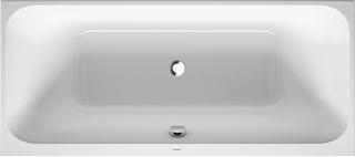 Duravit Rechteck-Badewanne Happy D.2 180x80x46cm, EB-Version, 2 RS, weiß
