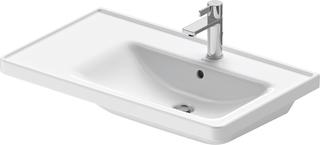 Duravit Möbel-Waschtisch D-Neo 80x48cm, m HL, w WG, asy, B r, m ÜL, HLB