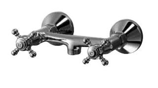 KAJA Brause-Zwei-Griff-Armatur ROMANZE Brauseabgang G 3/4, chrom