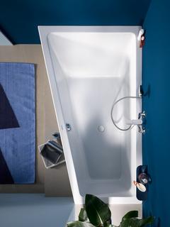 Duravit Ab- und Überlaufgarnitur d 5,2cm, D-Griff rd m Griffmulden, chrom