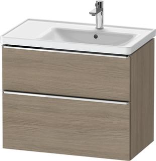 Duravit Waschtisch-Unterschrank D-Neo 78,4x45,2cm, 1 Kast, B re, chr/Eiche ter