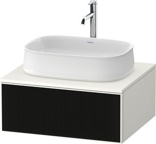 Duravit Waschtisch-Unterschrank Zencha 65x55cm, 1 AZ, Gl s Lini/w matt, Ei mitt