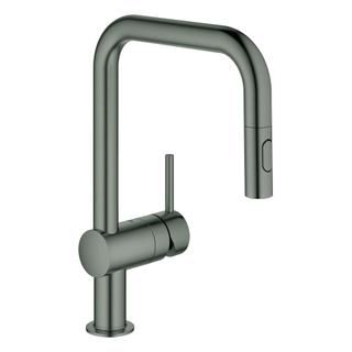 GROHE Spültisch-Einhebelmischer Minta 1/2", U, ausz Dual-Br., hd graph. geb.