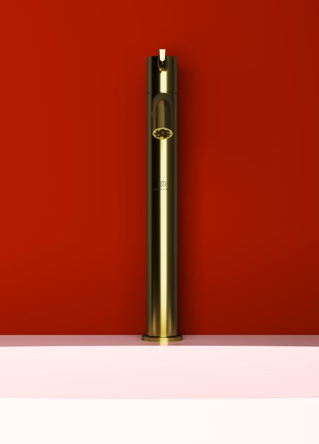 Artikelbild 4 des Artikels „IS Standventil Joy brush. gol, Ausl. 170mm, verläng. Sockel brushed gold“