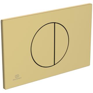 IS WC-Betätigungsplatte Oleas M4 230x7,5x150, mechanisch, brushed gold