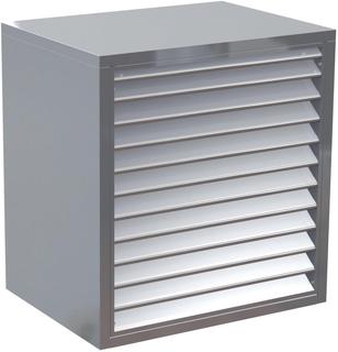 ATEC Schallhaube HT eSILENT 1280x1210x910mm, silbergr., Luftans. hi.