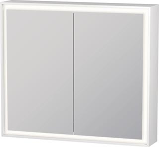 Duravit Spiegelschrank L-Cube 80x70x15,5cm, we. ma, Türanschl. re/li
