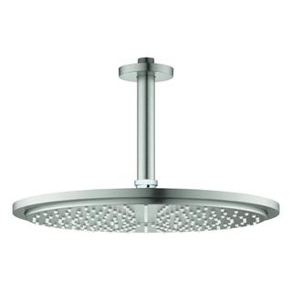 GROHE Kopfbrauseset Rainshower C 310 Deckenausl 14,2cm, 1 Strahl, supersteel