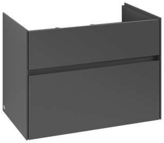 V&B Waschtischunterschrank Collaro 75,4x54,6x44,4cm, WT mi, LED, graph.