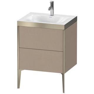 Duravit WT-Unterschrank c-bonded XViu 60x48cm, 2 AZ, 1 HL, C m, Rah. P, lei
