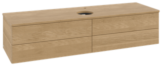 V&B WT-Unterschrank m F-Struktur Antao 160x50cm, HL, WBP-farbe hon. Oa, hon. Oa