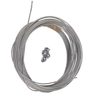 Grundfos Niro-Stahlseil 20 m, d= 5mm, mit 4x Bügelklemmen