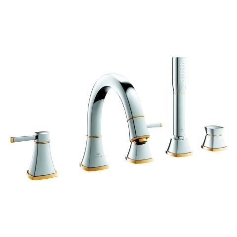 Artikelbild 1 des Artikels „GROHE 5-Loch-Wannen-Kombination Grandera chrom/gold chrom/gold“
