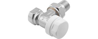 HG-TEC Thermostatventil Eckform 1/2" Messing vernickelt