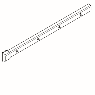 AR Armatureneinheit, Edst., W.-Mont., 4 Waschplätze, 2440 mm, Wasser hi. li