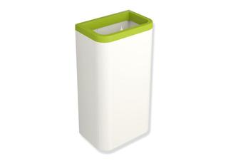 HEWI Papierabfallbehälter 477 281x505x181mm, Korp reinweiß, apfelgrün