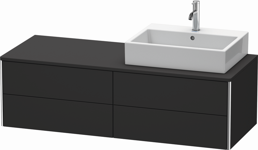 Artikelbild 1 des Artikels „DU WTU XSquare, 4 SK, wandh, Becken re 400x1400x548mm, gra. superm, ES Nussb bs “