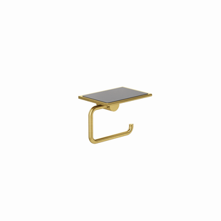 Kludi VELA R Papierhalter mit Ablage, brushed gold