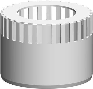 ATEC Zuluftgitter PolyTop DN 80, Polypropylen, weiß