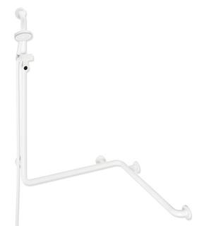 HEWI Dusch-/Wannenhandlauf 801 active+ 1100x762mm, reinweiß, 2000mm