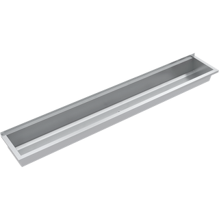 AR Waschrinne, PLANOX, Edelstahl, W.-Mont., 2400x210x382 mm, o. Arm-bank