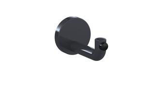 HEWI Wandhaken 477 105mm, Türpuffer schwarz, anthrazitgrau