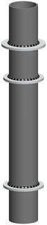 ATEC Mündungs-Schalldämpfer MSD 03, DN 60, 300mm, für Heizkessel