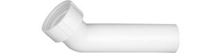 ASW Ablaufbogen IG 1 1/2"x40mm, 45Grad, PP weiß