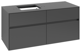 V&B Waschtischunterschrank Collaro 120x54,8x50cm, WT links, graphite