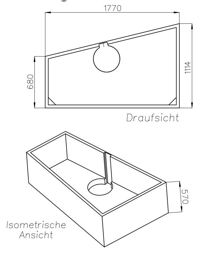 Artikelbild 2 des Artikels „Schedel Wannenträger Polypex Ego 180x115/70cm, links, Höhe 57cm 180 x 115/70 cm, links“