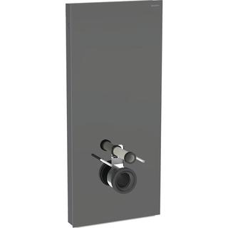 Geberit Wand-WC-Modul Monolith Plus BH 114cm, Fr. Gl. la., S. Alu SW-chrom