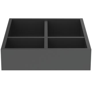 IS Aufbewahrungsbox Conca 20x23x5mm, anthr. matt, 6 offene Fächer