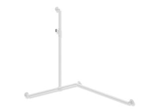HEWI Duschhandlauf System 900 1250x965x1185mm, R, pb w mt, versch.bar