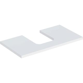 Geberit Waschtisch-Platte One 90x3x47cm, w/l m, mi, f AWT Schalenf.