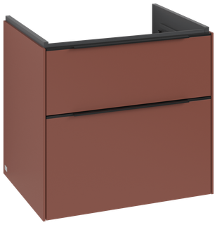 V&B Waschtisch-Unterschrank Subway 3.0 62,2x57,6x47,8cm, m LED/Gr. vo bl., wine