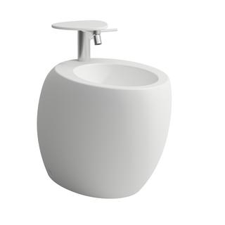 Laufen Stand-Bidet ALESSI ONE weiß matt, 2 seitliche Löcher