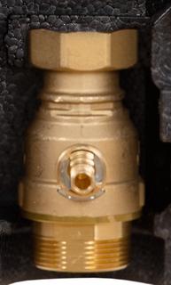 Tuxhorn Absperrkugelhahn tubra DN 32, ÜWM 1 1/2-G 2
