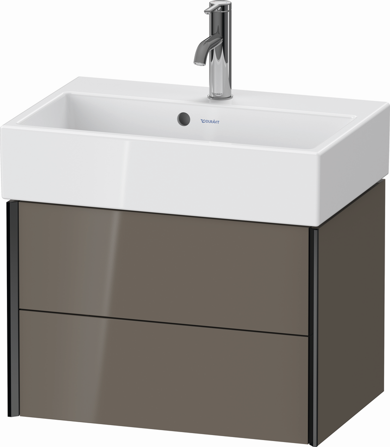 Artikelbild 1 des Artikels „DU WTU XViu wandhängend, 397x584x384mm 2 SK.,Schwarz Matt/flan. Grey HGL ES Nussb “