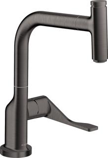 hansgrohe SPT-EHM 230 Axor Citterio mit Ausziehbrause, brushed black chrome