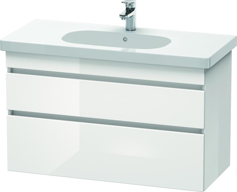 Artikelbild 1 des Artikels „Duravit WT-Unterschrank DuraStyle 100x45,3cm, we. hgl, 2 SchKa., wandh 100 x 45,3 cm | weiß Hochglanz“