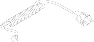 BOSCH Ersatzteil TTNR: 87186661360 Netzkabel
