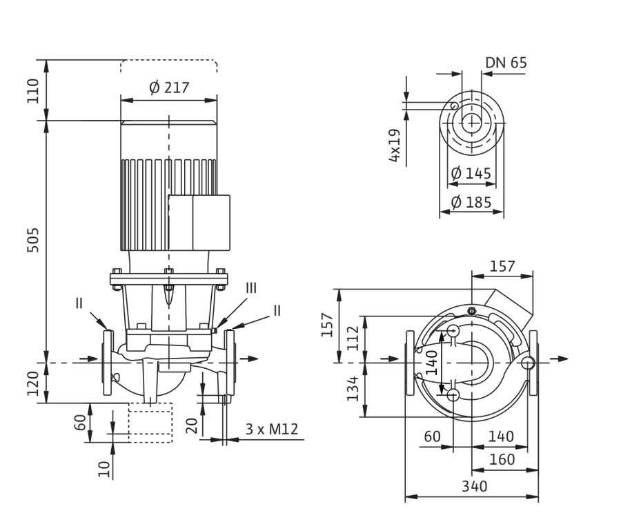 Artikelbild 6 des Artikels „Wilo Trockenl.-Standardpumpe CronoLine IL 65/120-3/2, 3 kW, 2-polig IL 65/120-3/2, 3 kW“