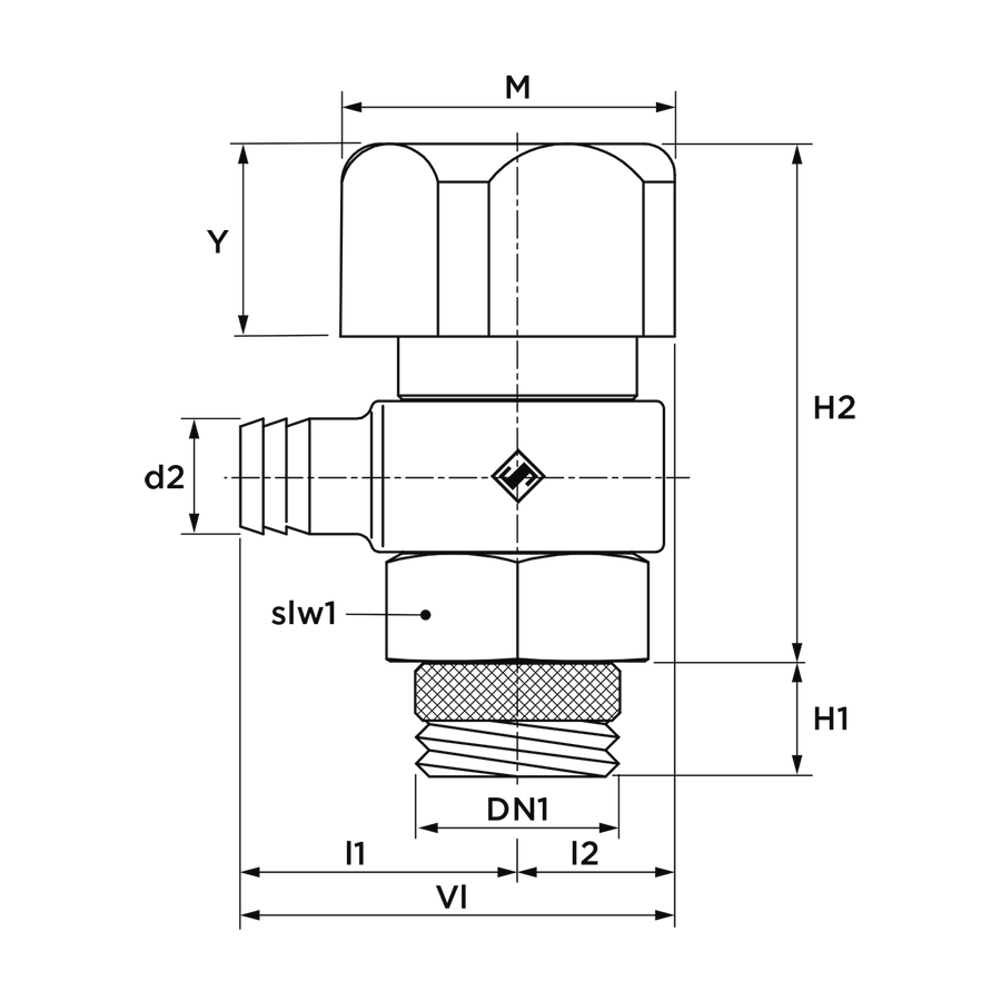 Artikelbild 2 des Artikels „AIPS Entl.-Vtl. SEPP DIN-Basis 1932.38 DN 8xR 1/4, sd., 2 Stopf. i Set, MS DN 8 x R 1/4“