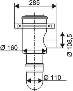 BOSCH Kesselanschlussstück FC-CA110 konzentrisch