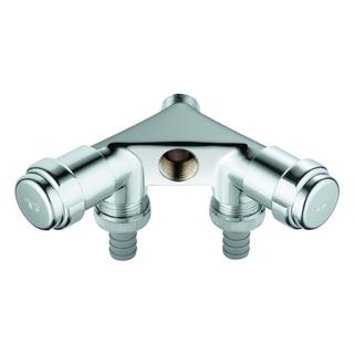GROHE WAS-Doppelventil 1/2", einfach, chrom