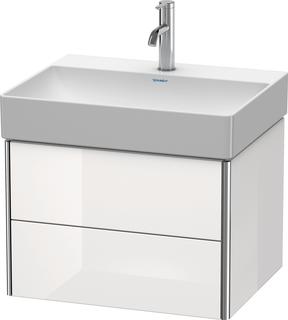 Duravit Waschtisch-Unterschrank XSquare 58,4x46cm, betongr m, 2 Schubk., wandh