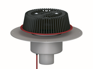 Dallmer Notablauf SuperDrain 62 H PVC DN 70, beheizt